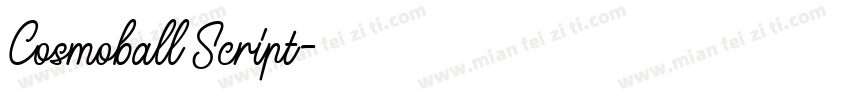 Cosmoball Script字体转换